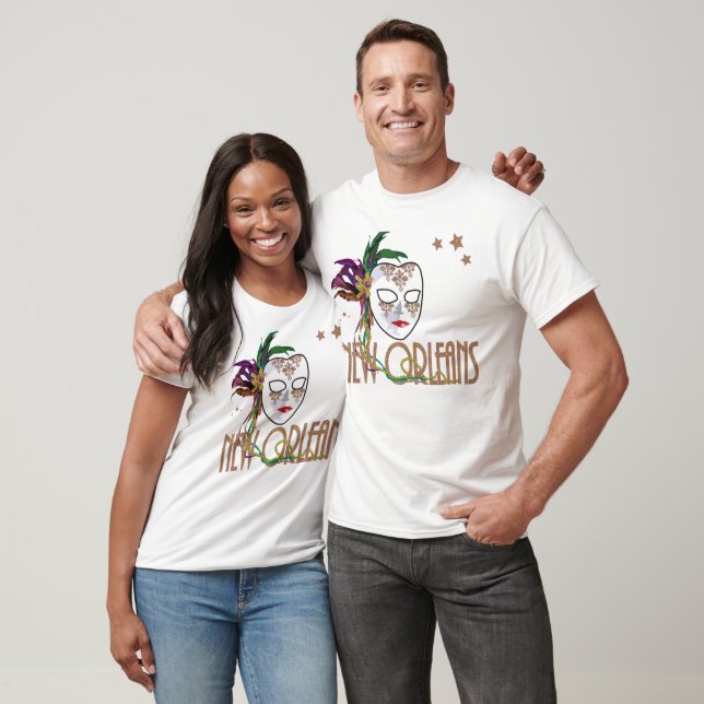 T-shirt Damask New Orleans Mask (Unisexe)