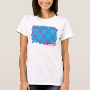 T-shirt Damask Purple-Aqua 4