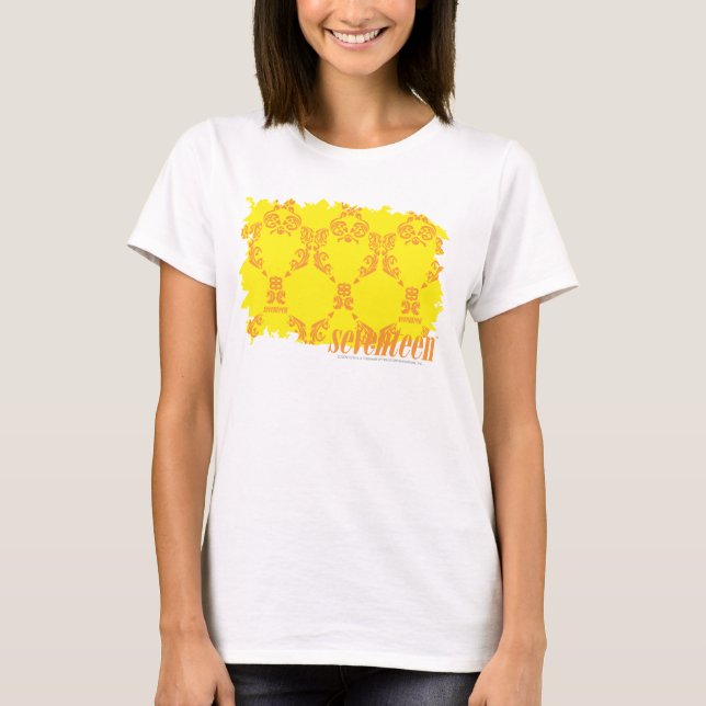 T-shirt Damask Yellow-Orange 2 (Devant)