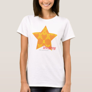 T-shirt Damassé 3 jaune-orange