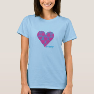 T-shirt Damassé 4 Aqua-Pourpres