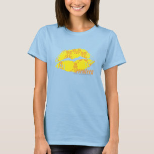 T-shirt Damassé jaune-orange