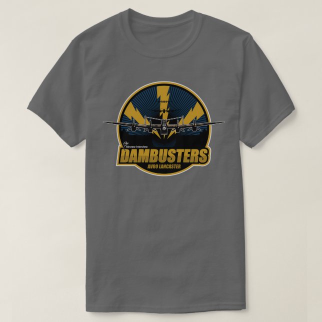 T-shirt Dambusters Avro Lancaster  (Design devant)