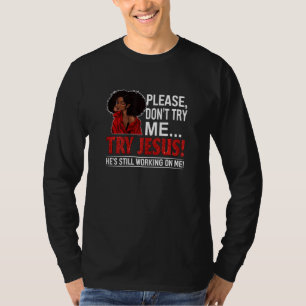 T-shirt Dame Afro de la Reine noire S'il vous plaît ne m'e