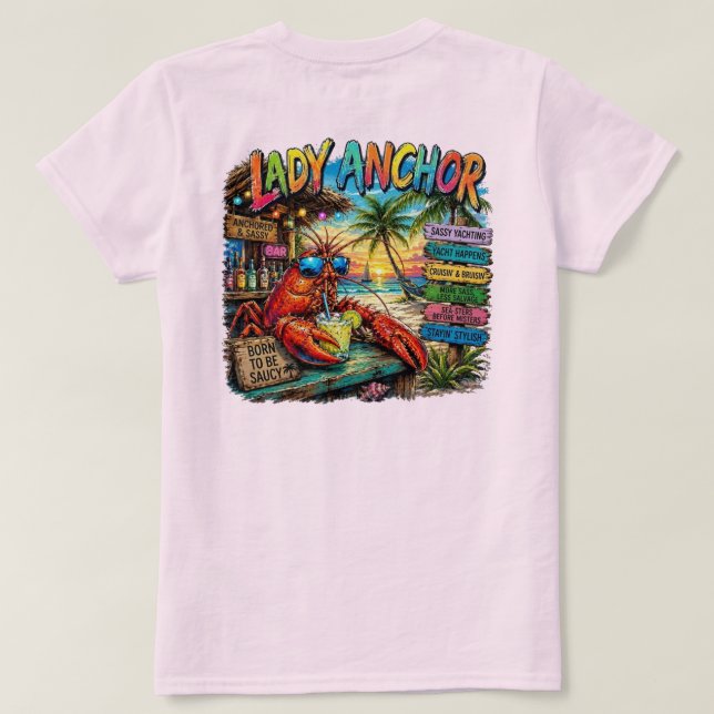 T-shirt Dame Ancre (Design dos)
