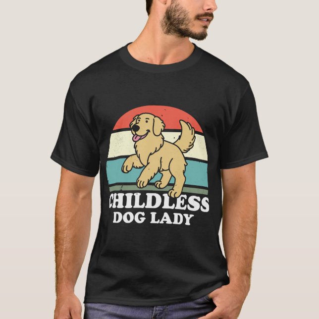 T-shirt Dame au chien sans pattes (Devant)