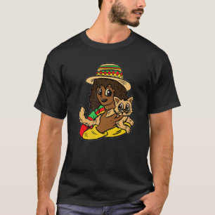 T-shirt Dame aux chats Mois de l'histoire des Noirs BLM Mé