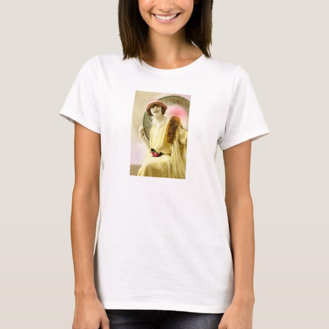 T-shirt Dame avec parasol (Devant)