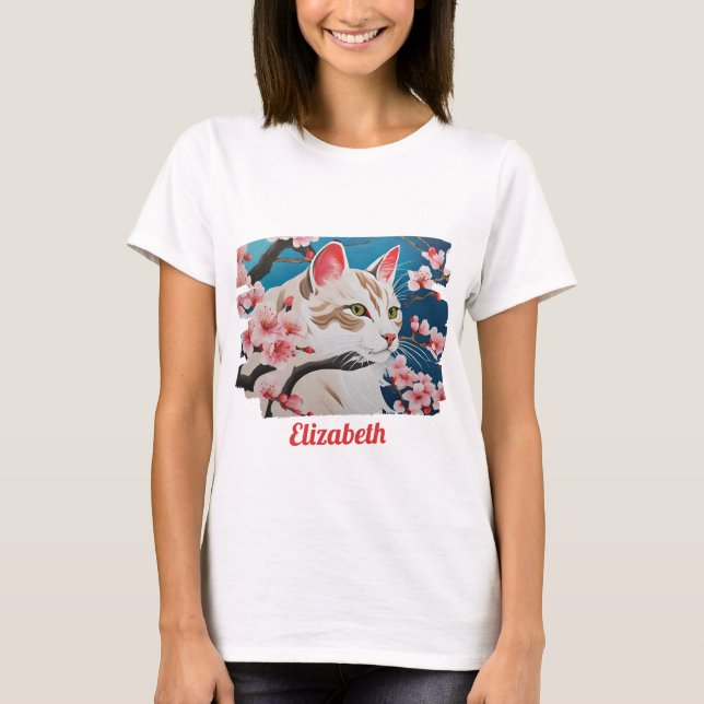 T-Shirt Dame Chat (Devant)