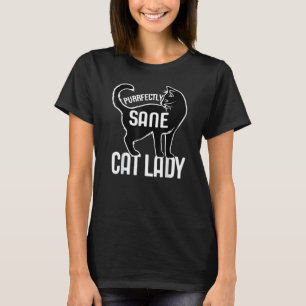 T-shirt Dame chat parfaitement saine