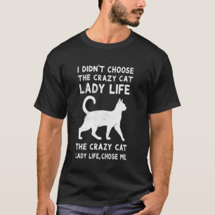 T-shirt Dame Chats Folle Citations Drôles Chats Amoureux M