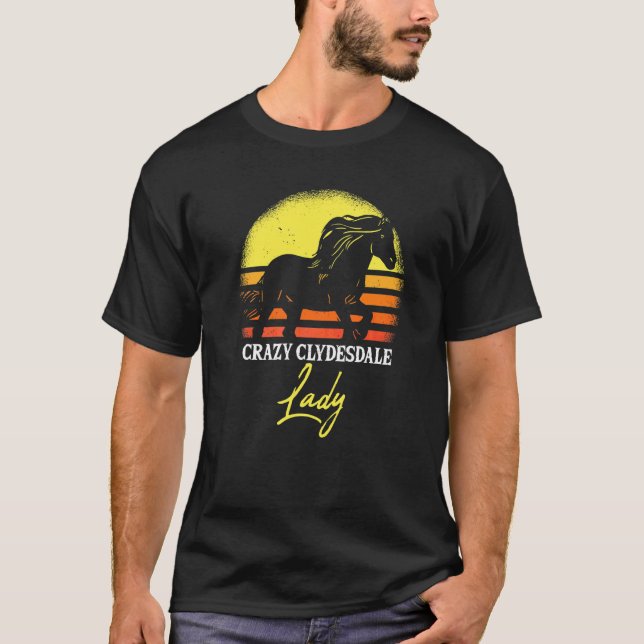T-shirt Dame Clydesdale Folle (Devant)