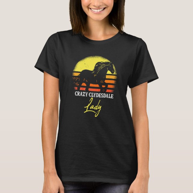 T-shirt Dame Clydesdale Folle (Devant)