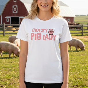 T-Shirt Dame Cochonne Folle
