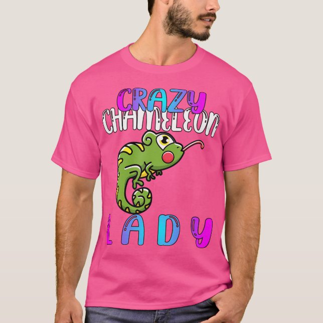 T-shirt Dame Crazy Chameleon (Devant)