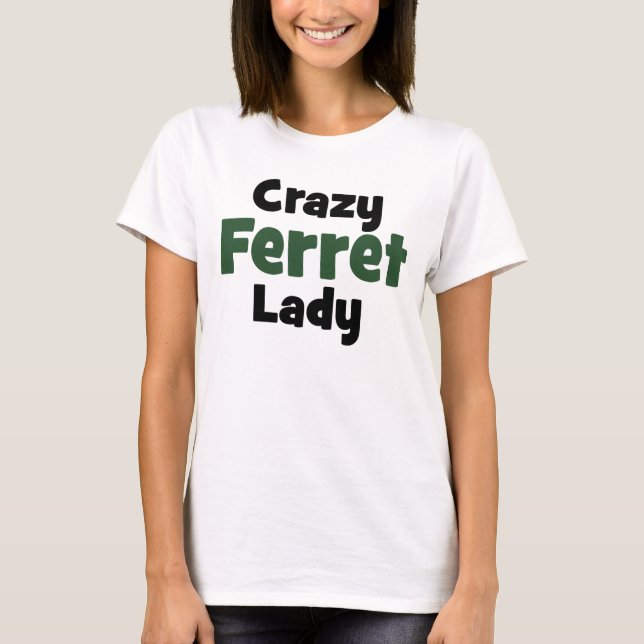 T-shirt Dame Crazy Ferret (Devant)