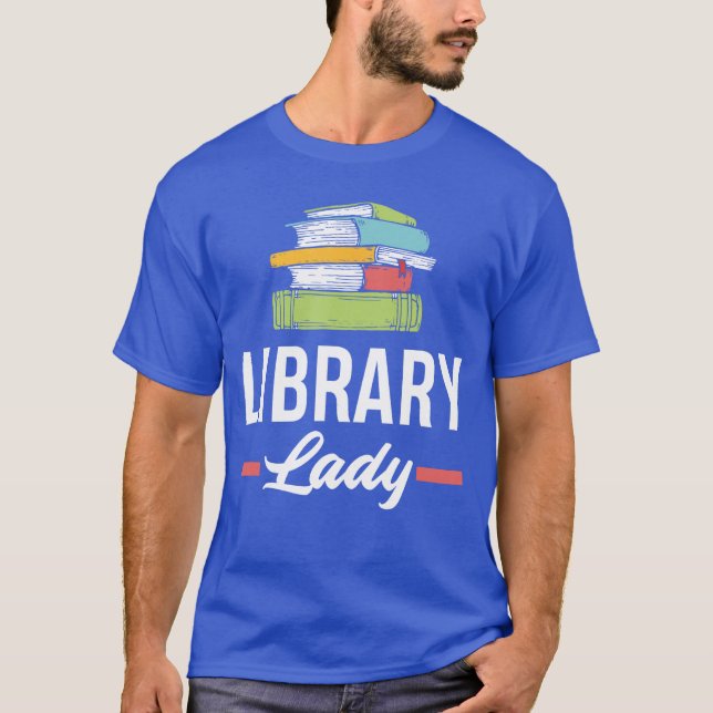 T-shirt Dame de bibliothèque drôle féminine Assistante de  (Devant)