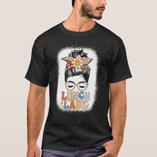 T-shirt Dame de cantine chignon désordonné Retro Squad des (Devant)