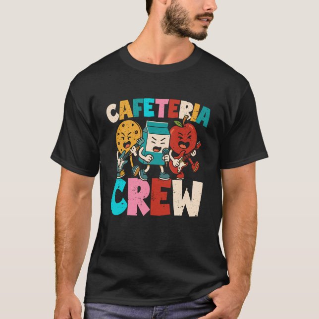 T-shirt Dame de cantine drôle Équipe de cafétéria scolaire (Devant)