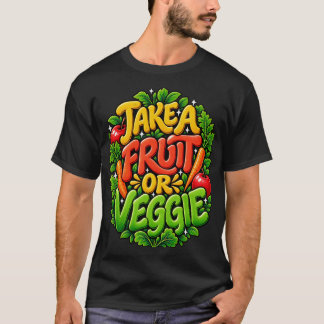 T-shirt Dame de cantine vintage Fruits Légumes Cantine sco