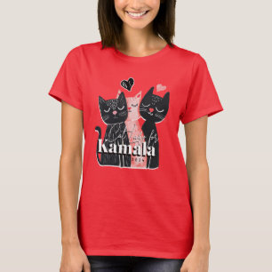 T-shirt Dame de chat pour Kamala Harris 2024