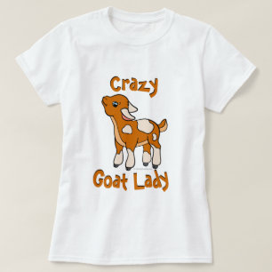 T-shirt DAME DE CHÈVRE CRAZY   par TotallyGoatally™