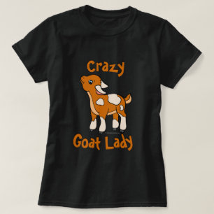 T-shirt DAME DE CHÈVRE CRAZY   par TotallyGoatally™