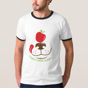 T-shirt dame de chien fou