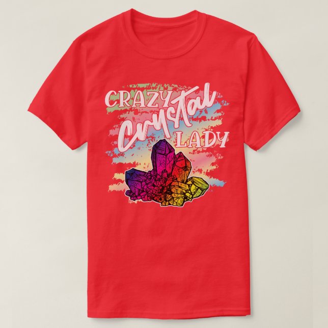 T-shirt Dame de cristal folle 1 (Design devant)