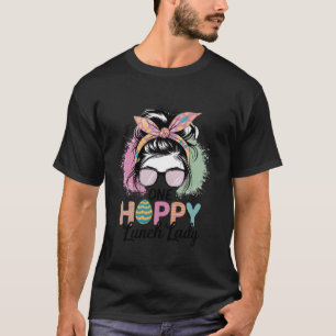 T-shirt Dame de la cantine de Pâques Floral Lapin Léopard