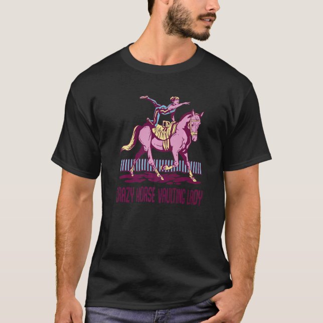T-shirt Dame de Voltige Crazy Horse  Chevaux de Voltige (Devant)