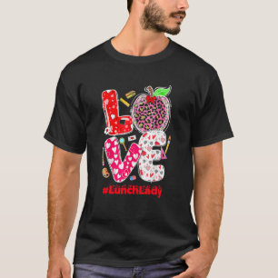 T-shirt Dame déjeuner d'amour Saint-Valentin Cafétéria Wo