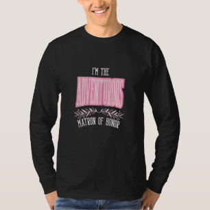 T-shirt Dame d'honneur féminine aventureuse assortie Bach