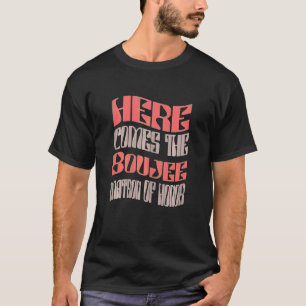 T-shirt Dame d'honneur féminine Boujee Rétro Assortie Bac