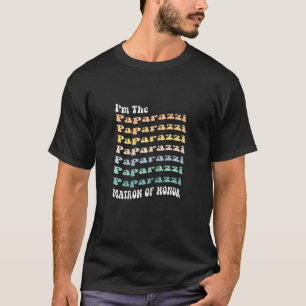 T-shirt Dame d'honneur féminine Paparazzi tenue assortie p