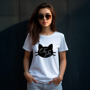 T-shirt Dame du chat