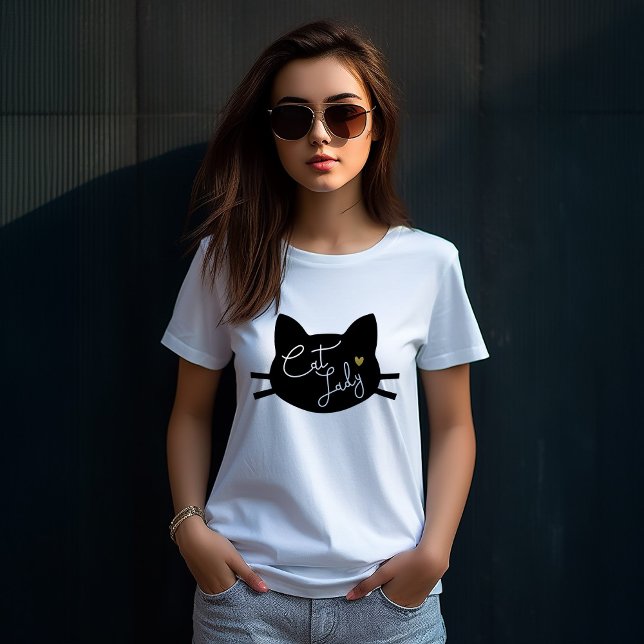 T-shirt Dame du chat (Créateur téléchargé)