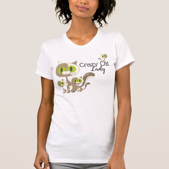 T-shirt Dame du Crazy Cat (Devant)