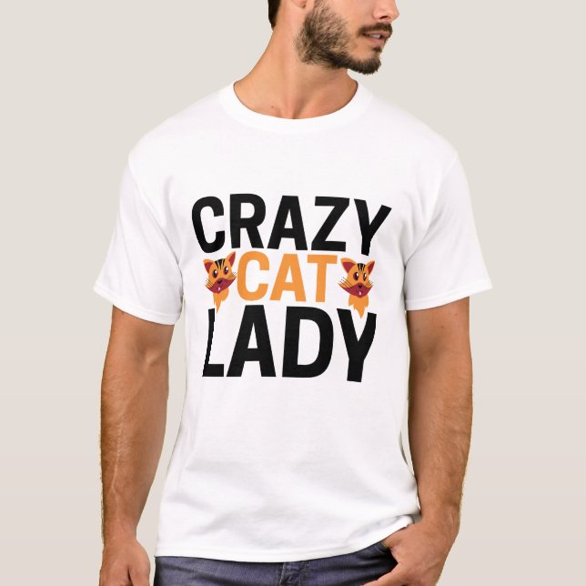 T-shirt Dame du Crazy Cat (Devant)