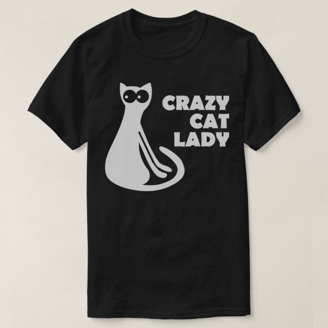 T-shirt Dame du Crazy Cat (Design devant)