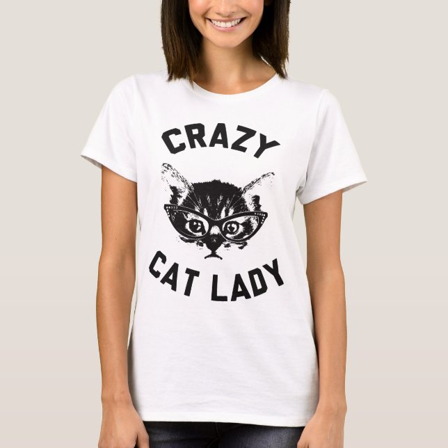 T-shirt Dame du Crazy Cat (Devant)