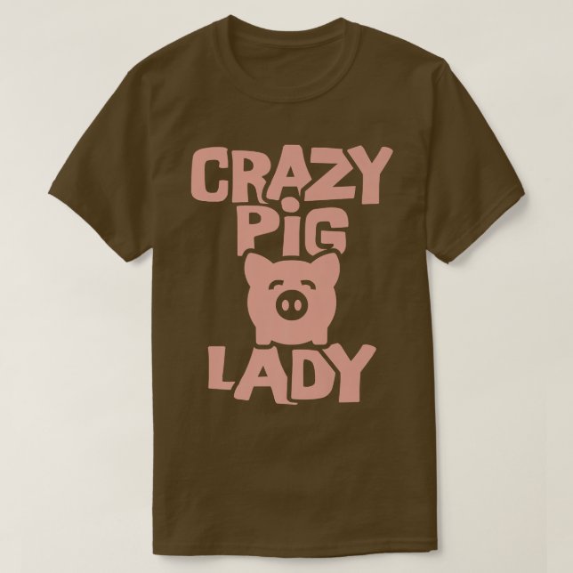 T-shirt Dame du Crazy Pig  (Design devant)
