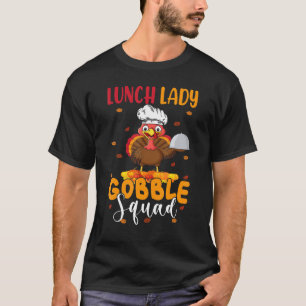 T-shirt Dame du déjeuner bande gobble déjeuner de dinde de