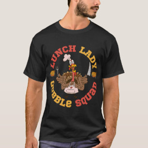 T-shirt Dame du déjeuner bande gobble meilleur drôle