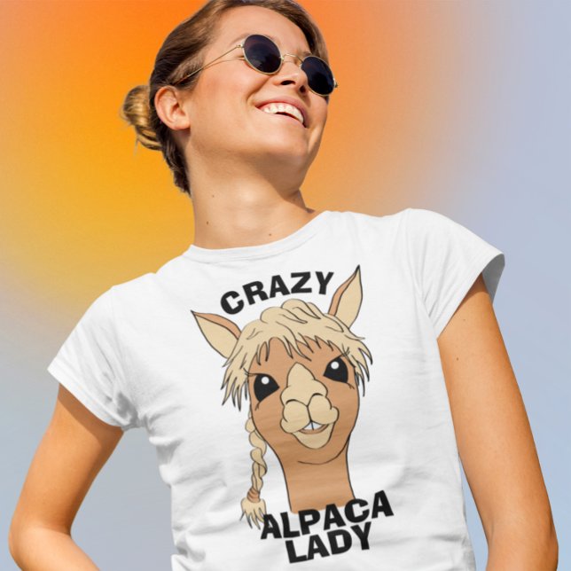 T-shirt Dame folle d'Alpaca (Créateur téléchargé)