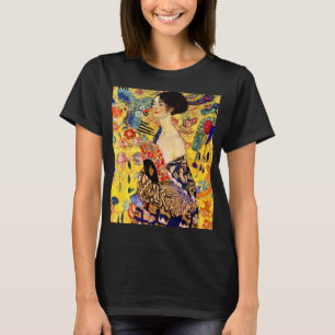 T-shirt Dame Gustav Klimt avec ventilateur