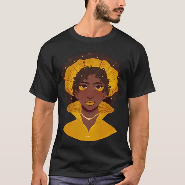 T-shirt dame jaune (Devant)