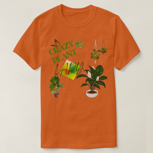 T-SHIRT DAME PLANTE CRAZY (Design devant)