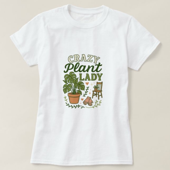 T-shirt Dame Plante folle (Design devant)