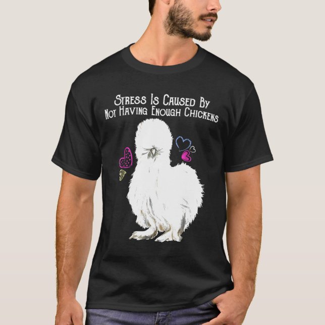 T-shirt Dame Poule  Pour Dame Poule Soie (Devant)